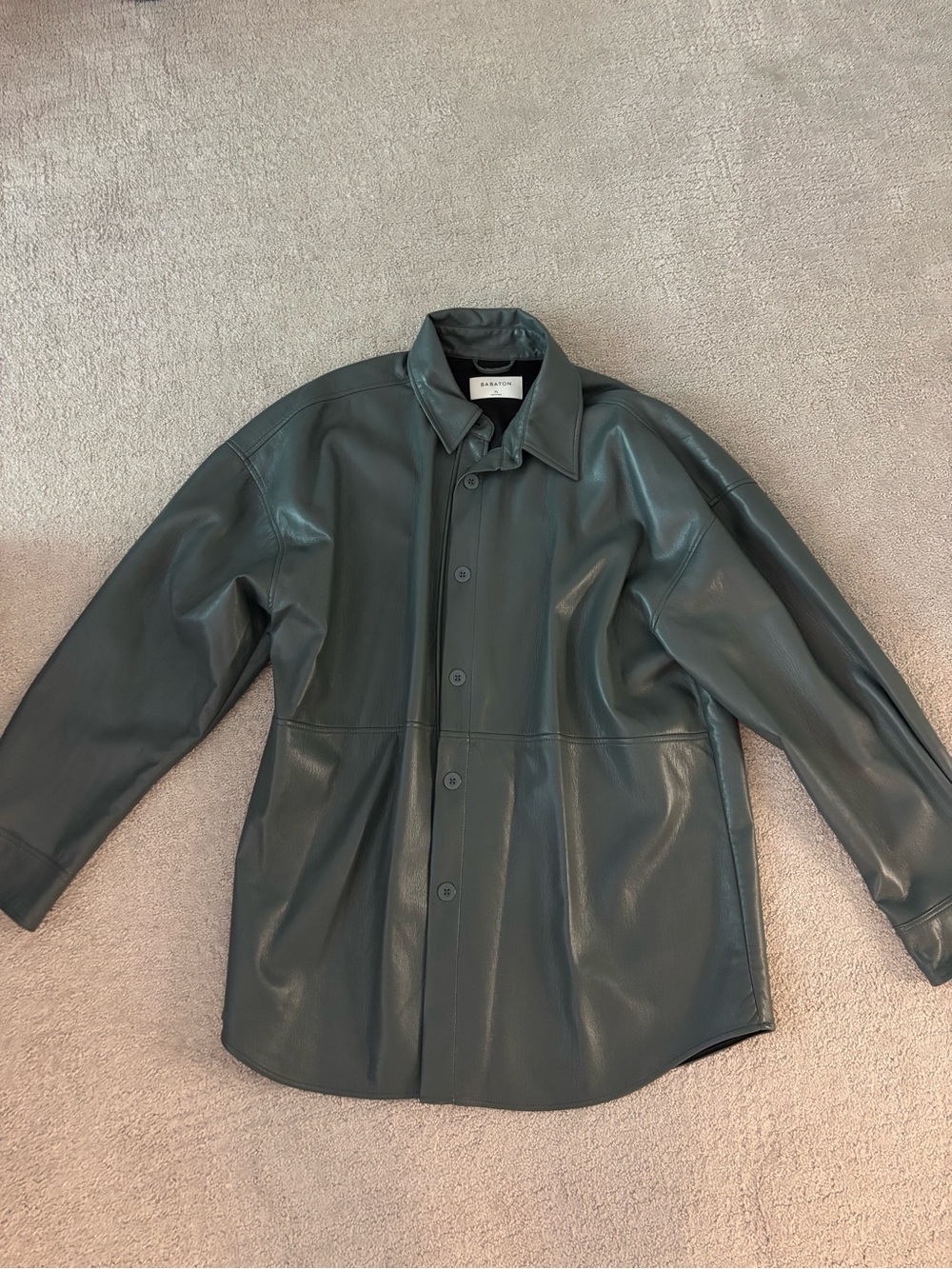 Aritzia Babaton Leather Shacket